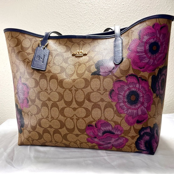 Coach City Tote Kaffe Fassett Print - Picture 6 of 9